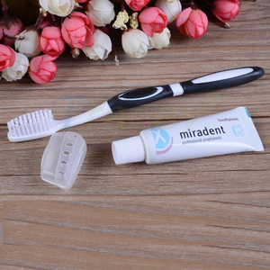 Kit dentaire jetable pour hôtel, en gros, <span class=keywords><strong>pas</strong></span> <span class=keywords><strong>cher</strong></span>, avec brosse à dents et dentifrice biodégradables, écologiques et sans BPA - Product Image 2