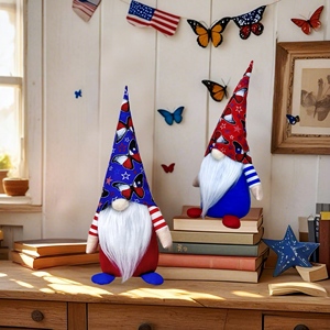 Decorazioni per il Giorno dell'Indipendenza di <span class=keywords><strong>Capodanno</strong></span>: bambole gnomi per le festività americane, bambole senza volto e peluche di Rudolf - Product Image 4