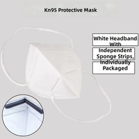 Masque respiratoire jetable blanc KN95 avec charbon actif et valve d'expiration, larges attaches auriculaires, masque de protection contre la poussière industrielle