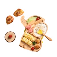 Jeux d'assiettes pour enfants, vaisselle créative pour bébés, ventouse, pièces