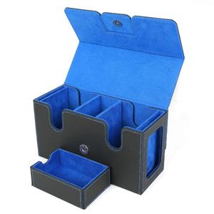 Cross-border PU Game Card <b>Box</b> with Magnetic Opening, Paper Card <b>Box</b> for Board Games, <b>Large</b> Capacity, Waterproof for TCG Game - Product Image 3