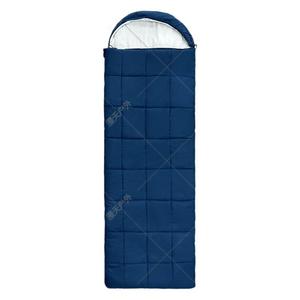 Sac de couchage chauffant style momie bleu foncé en polyester coupe-vent avec capuche pour adulte, camping, usage extérieur, contrôle de la température USB - Product Image 5