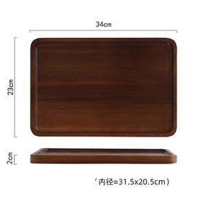 Plateau de service personnalisable en bois d'acacia pour la cuisine, la maison ou l'hôtel, style classique, <span class=keywords><strong>vaisselle</strong></span> pour les fêtes ou le service de nourriture - Product Image 5