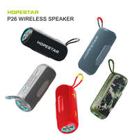 HOPESTAR P26 10W Bluetooth IPX6 Étanche LED Lumière Musicale Pulsée TWS TF USB AUX FM Mini Haut-parleur Stéréo Portable d'Extérieur