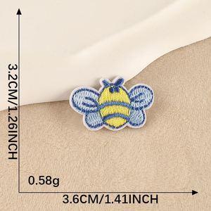 แพทช์ปักลายผึ้งน่ารักธีมแมลง งานแฮนด์เมด รีดติดเสื้อผ้าเด็ก ลดราคา - Product Image 5