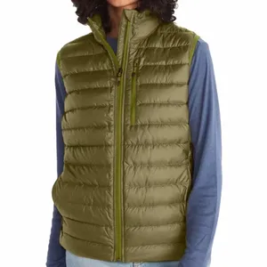 고품질 새로운 사용자 정의 경량 조끼 따뜻한 민소매 재킷 겨울 여자 오리 다운 패딩 조끼
