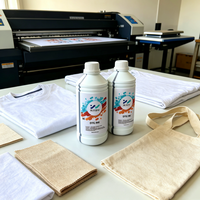Tinta DTG Ramah Lingkungan Non-Toksik untuk Tekstil, Cetak Langsung ke Pakaian, untuk Printhead Epson DX5 DX7 XP600 TX800, Pencetakan Hoodie Putih