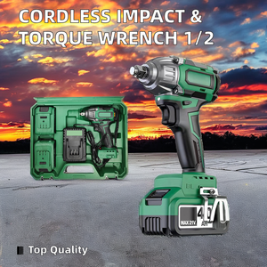 Avvitatore a Impulsi a Batteria ad Alta Coppia da 1/2 Pollice Ricaricabile Portatile Elettroutensile Ergonomico per Uso Industriale e Domestico Chiave Elettrica 20V - Product Image 1