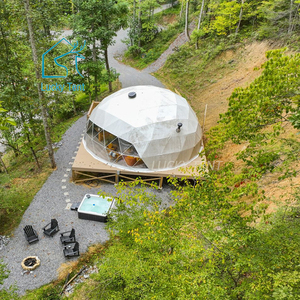 Hotel de lujo Camping Casa prefabricada Tiendas de campaña Pequeña casa impermeable Glamping Casa de cúpula geodésica Tiendas de campaña al aire libre para la venta - Product Image 6