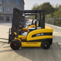 Montacargas Eléctrico Jichuan de Cuatro Ruedas con Tracción Total, Desplazador Lateral Eléctrico, Mástil de Una Etapa, CPD30 2000KG, CPD25 2500KG, 3M, 4M, 5M, 5.5M