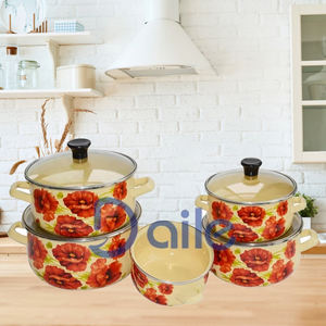 Set di pentole smaltate e pentole smaltate Set di pentole per zuppa calda per <span class=keywords><strong>cucina</strong></span> turca - Product Image 2