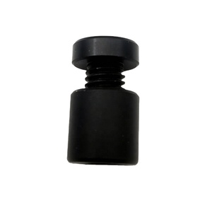Support mural professionnel <span class=keywords><strong>WALON</strong></span> en aluminium noir anodisé, entretoise cylindrique 13x13 pour magasins de détail, fixation rapide pour produits - Product Image 1