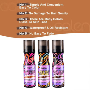 <span class=keywords><strong>Mousse</strong></span> Teintante Végane Formule Marque Blanche 100ml Longue Durée avec Éponge Applicatrice pour Perruque Teinture Permanente Séchage Rapide - Product Image 6