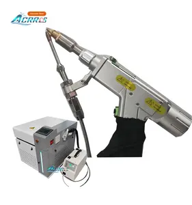 Saldatrice laser a fibra portatile portatile con alimentazione automatica industriale 1000W 1500W 2000W per metallo alluminio acciaio prezzo
