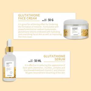 Coffrets de soins de la peau bio, crème hydratante pour le visage, kit de soin éclaircissant, soin anti-oxydant au glutathion pour femmes noires - Product Image 4