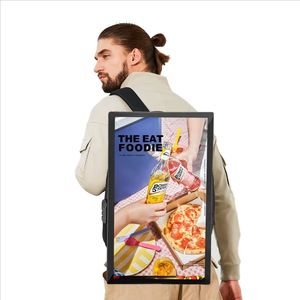 Display Video personalizzato cartellone pubblicitario esterno sistema Android schermo LCD cartellone pubblicitario umano cartellone pubblicitario