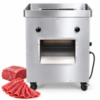 Machine à trancher la viande fraîche commerciale avec design vertical en acier inoxydable