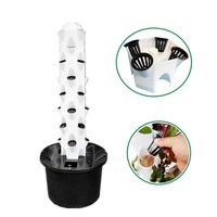 Tour de culture hydroponique verticale pour serre de jardin, système hydroponique en forme de pétale en PP de qualité alimentaire