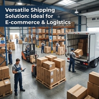 Boîte d'expédition en carton ondulé robuste et réutilisable avec logo personnalisé - Carton de déménagement brun écologique RSC pour la logistique e-commerce et le branding