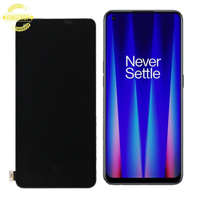 6.43 "ONEPLUS bir artı NORD CE 2 için Amoled ekran 5G IV2201 1 + Nord CE2 5G dokunmatik ekran değiştirme LCD akıllı telefon onarım bölümü