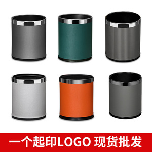 Waste Bin Cylindrical <b>Large</b> Size Modern Minimalist Indoor Use Light Luxury Nordic Style - Product Image 3