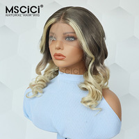 Perruque Lace Front Transparente MSCICI 13x6 en Cheveux Humains Vierges Birmans, Motif Ondulations Profondes, Densité Personnalisable, 100% Cheveux Humains
