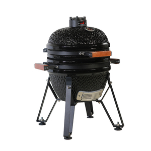 Barbecue KAMADO en céramique <span class=keywords><strong>noir</strong></span> de 15 pouces pour l'extérieur, idéal pour la vente en gros, OEM/ODM, pour jardin et terrasse - Product Image 2
