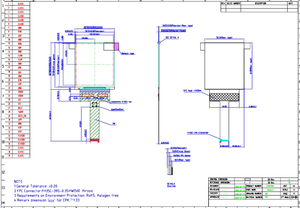 Oled显示器<span class=keywords><strong>3</strong></span> 2.95英寸小优质Oled 1080*1200 MIPI接口矩阵显示面板 - Product Image 6