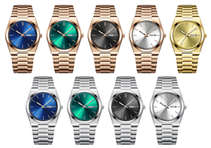 Reloj de Cuarzo de Lujo 303S en Oferta para Hombre, Reloj de Acero Inoxidable de Lujo a Prueba de Agua con Esfera de Cristal y Pantalla de Agujas - Product Image 6