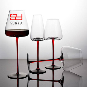 Set di Calici in Cristallo di Lusso SUNYO, Bicchieri per Vino e Champagne Fatti a Mano, Personalizzabili con Logo - Product Image 1