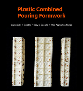 ABS PP PVC <strong>Wall</strong> Column Plastic <strong>Concrete</strong> Formwork Adjustable Size Reusable for Construction <strong>Form</strong> - Product Image 3