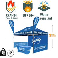 Tente pop-up personnalisée 10X10 10X20 M 3X3 pieds tentes à baldaquin tentes noires pour événements extérieurs avec logo tentes d'affichage de salon commercial Feamont