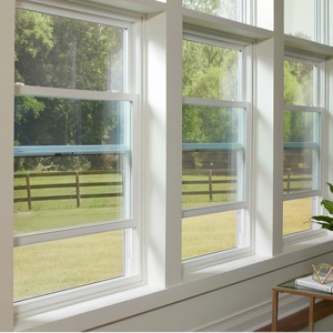 Fenêtre personnalisée simple à double suspension en alliage d'aluminium Conception coulissante verticale à battant insonorisé en vente - Product Image 6