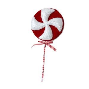 2025 nouveau rouge et blanc décoratif mousse canne à sucre sucette pendentif arbre de noël ornements décorations - Product Image 5