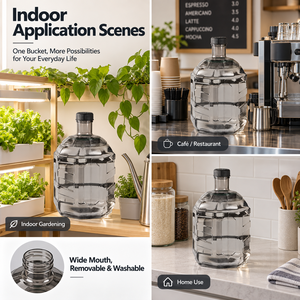 Bidón de <span class=keywords><strong>Agua</strong></span> Octagonal de 15L con Tapa Roscada de Plástico de Grado Alimenticio, Personalizable con Logotipo, OEM/ODM, Alta Claridad, Nuevo, para Cocina - Product Image 3
