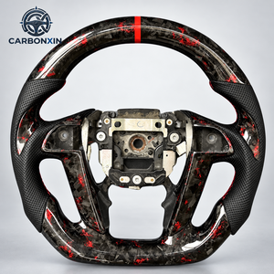 Volante Deportivo Personalizado de Fibra de Carbono Forjado con Luces LED para Honda Accord Coupé de 8.ª Generación 2007 2008 2009 2010 2011 2012 2013 - Product Image 4