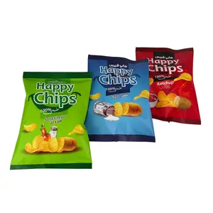 Groothandel Terug Seal Aluminiumfolie Voedsel Zak Lege Aardappel Weegbree Chips Verpakking Pouches Composiet Mylar Snack Bag