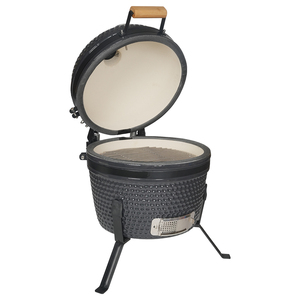 SEB Kamado - Asador de Cerámica Moderno de 16 Pulgadas con Encendido Electrónico de Acero Inoxidable - Barbacoa Portátil de Carbón para 2-3 Personas para Acampar - Product Image 4