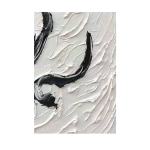 Hiện đại kích thước lớn tường nghệ thuật sơn dày kết cấu vẽ tay vải mới trừu tượng nặng Acrylic vừa dầu - Product Image 1