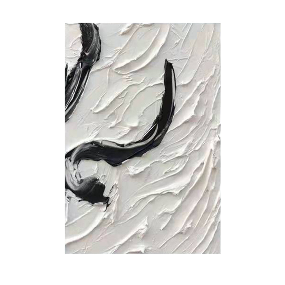 Modern Large Size Wall Art Painting Thick Textured Hand-painted Canvas New Abstract Heavy Acrylic Medium Oil