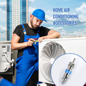 Valvola di condizionamento d'aria resistente frigoriferi blu ottone metallo Auto condizionatore d'aria carica valvola nucleo - Product Image 4