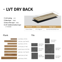 Revêtements de sol LVT de haute qualité, revêtements de sol en vinyle, motif bois et pierre, écologiques, imperméables, décoration intérieure