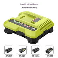 Chargeur de batterie au lithium 36V 40V de remplacement pour tondeuse à gazon RYOBI OP401, chargeur de batterie pour outil électrique de jardin