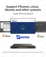 BKHD L 1U Rackmount Intel Atom C3958 16 Core 6*1G Giga 4*10G SFP Intel C3558 C3758 Firewall VPN Pfsense Router Server ODM OEM