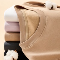 Sweat-shirt à capuche oversize en coton 100% uni, épais, sans cordon, de qualité supérieure, avec logo pour homme