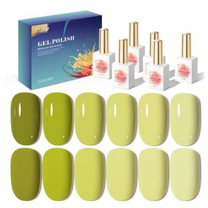 AILANUO, suministros para uñas, etiqueta privada personalizada, esmalte de Gel sin Hema, productos para uñas Oem, salón, conjunto mixto de 6 colores, esmalte de Gel para uñas Uv - Product Image 1
