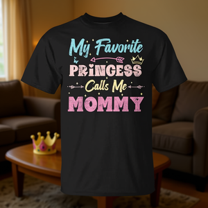 Mi princesa favorita me llama mamá, camiseta, regalo para madre, diseño retro - Product Image 3