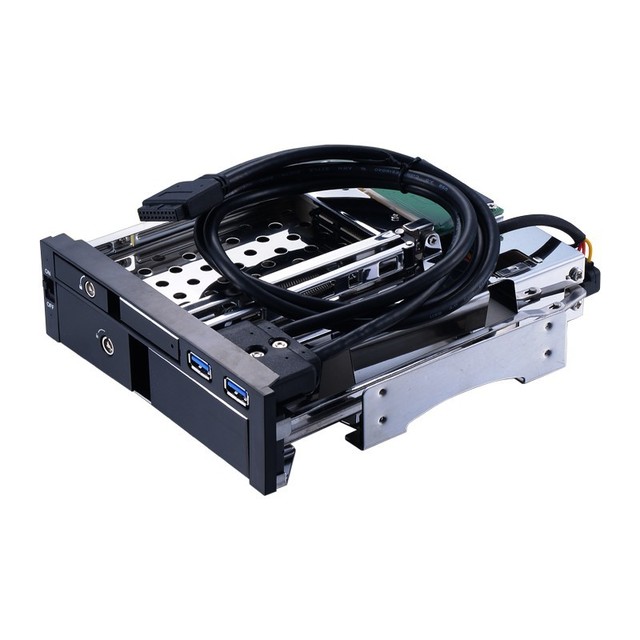 Unestech Overseas Hot Sale 2.5"+3.5" USB 3.0 SATA Hot-Swap HDD Mobile Rack Aluminum Case Material for HDD Enclosure Category