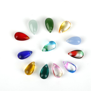 Perle di vetro 8*14mm ciondolo a goccia fai da te materiale fatto a mano stile antico passo agitato testa gioielli - Product Image 4