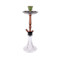 Gunter Pabrik Grosir Mangkuk Kaca Logam Tinggi 56Cm Set Asap Panci Hookah Selang Tunggal Shisha